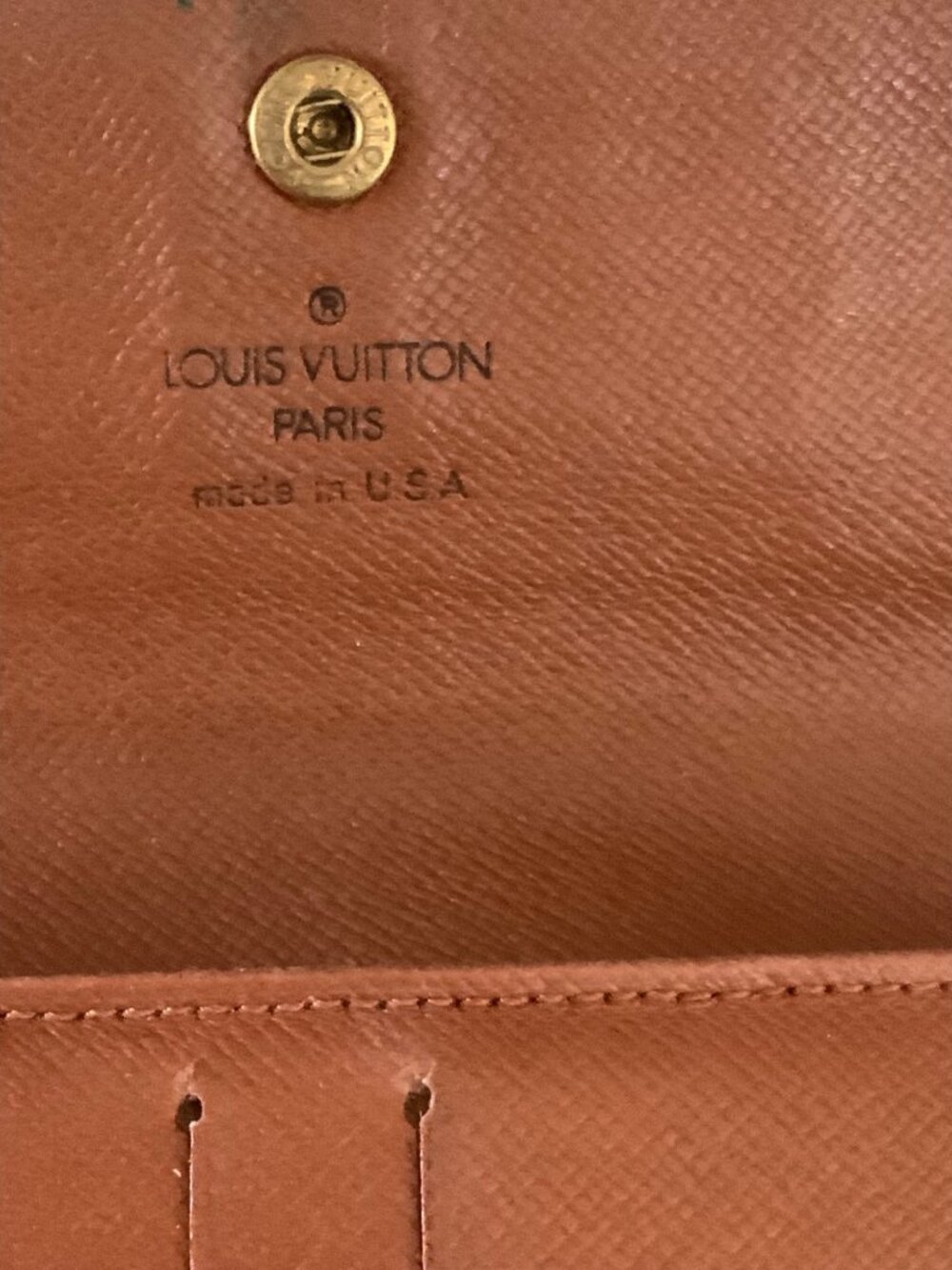 Louis Vuitton wallet  brown. Leather in excellent  supple condition NOT dried ou - Picture 1 of 8